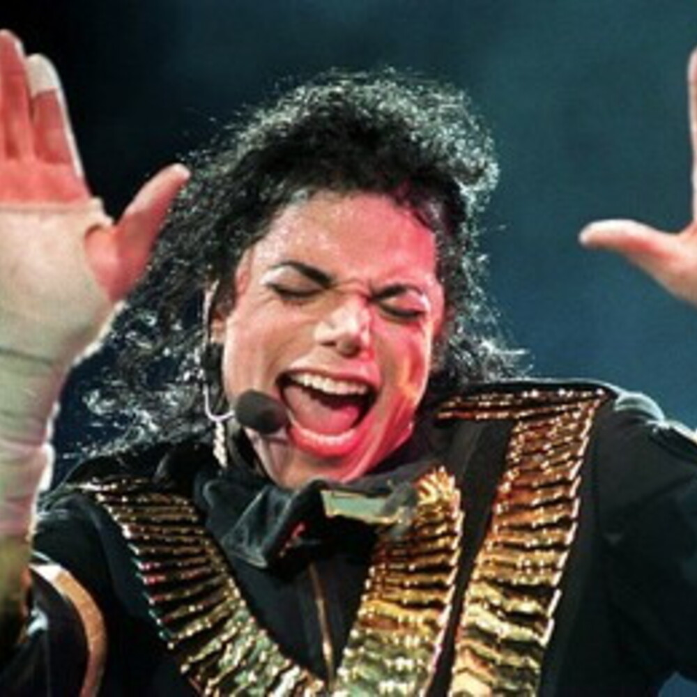 An audio of Michael Jackson appears: "Children want to touch me and hug me"