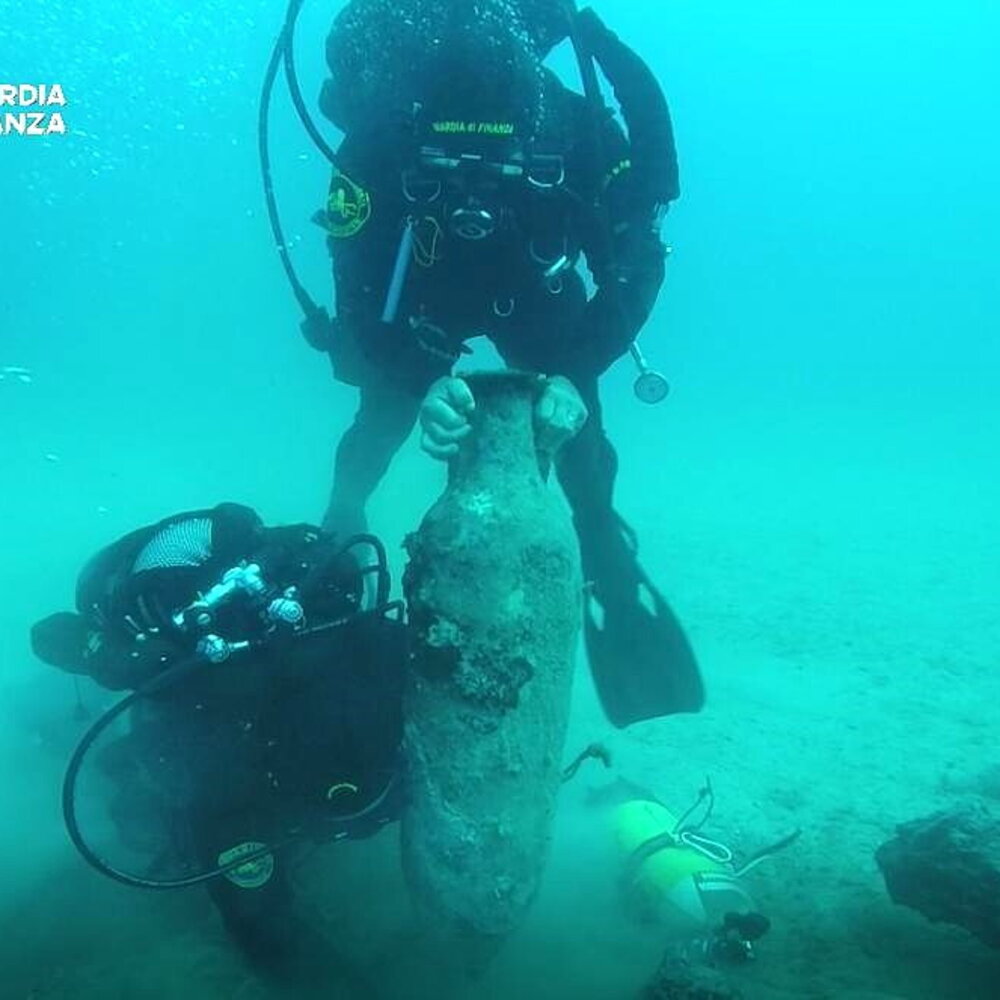 A Roman ship emerges from the depths off the coast of Gallipoli