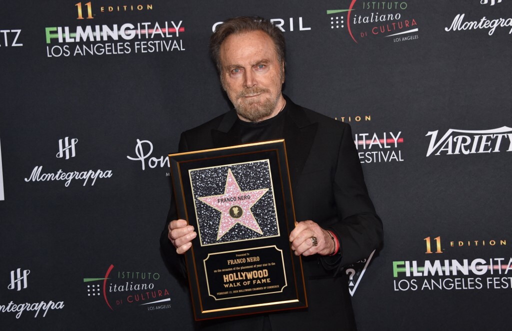 La stella di Franco Nero sulla Walk of Fame