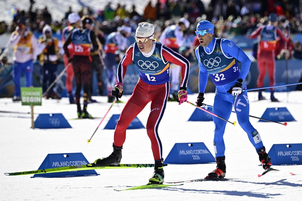 Gli Azzurri Pellegrino e Barp bronzo nella team sprint di sci nordico