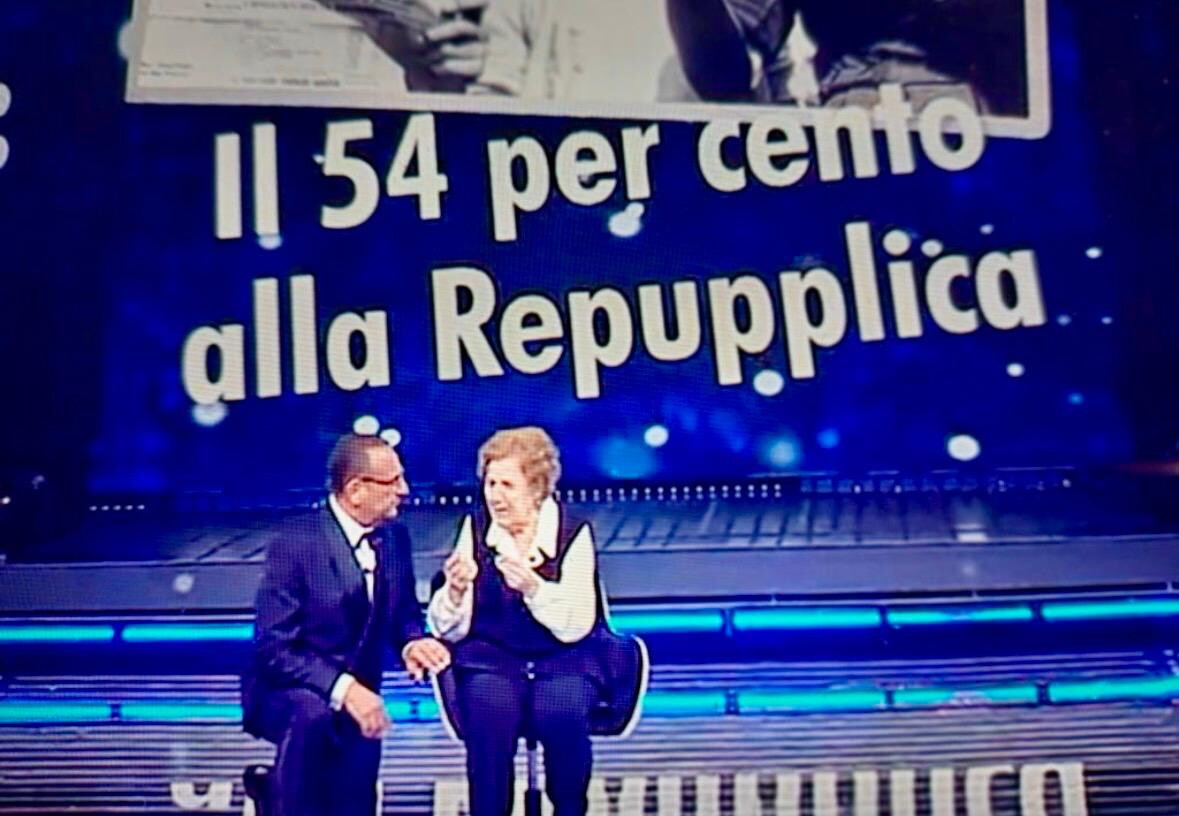 Prima gaffe di Sanremo sul referendum del 1946: la Repubblica diventa "Repupplica"