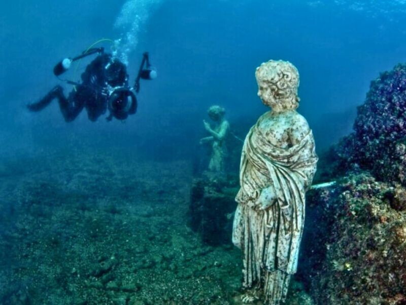 Le tempeste minacciano i parchi archeologici subacquei