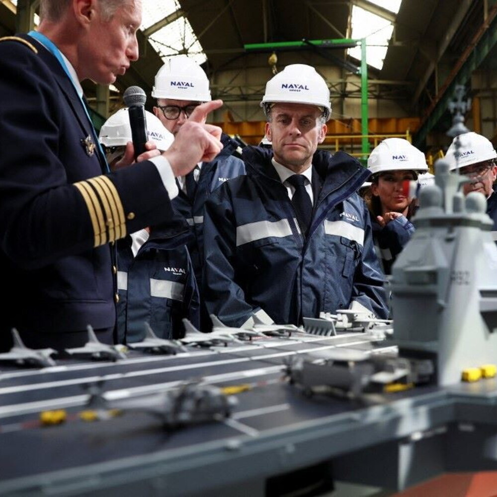 "Free France"Macron presents the nuclear-powered super aircraft carrier