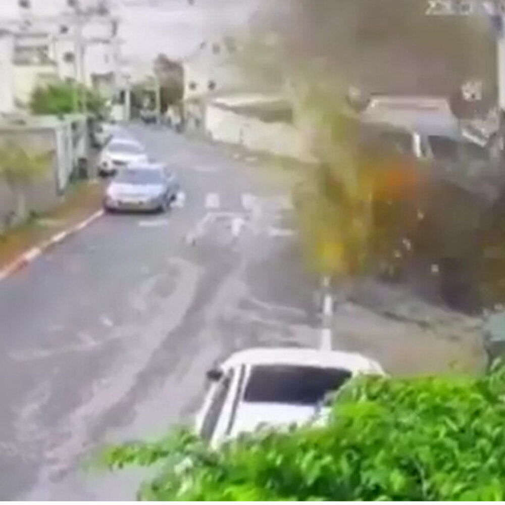 Missile fragment hits car in Kafr Qassem