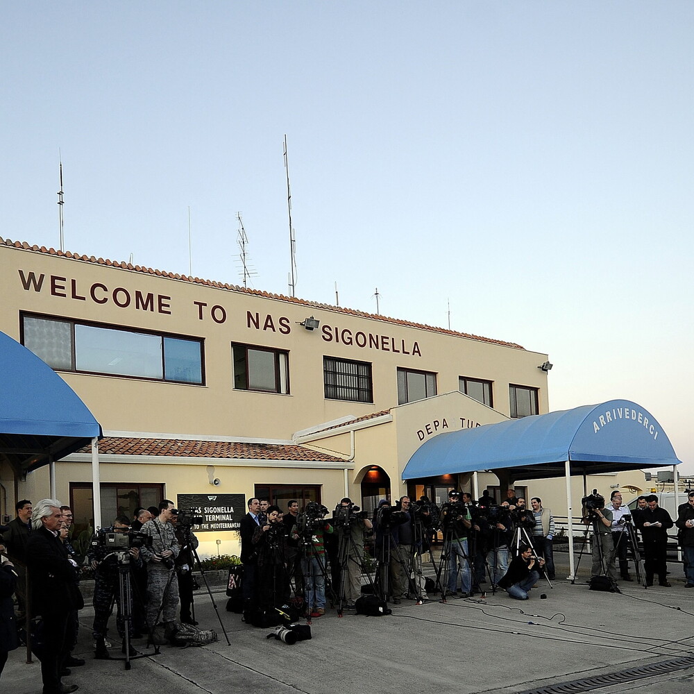 An oil tanker off the coast of Dubai is on fire. Italy has denied the use of the Sigonella base to the USA