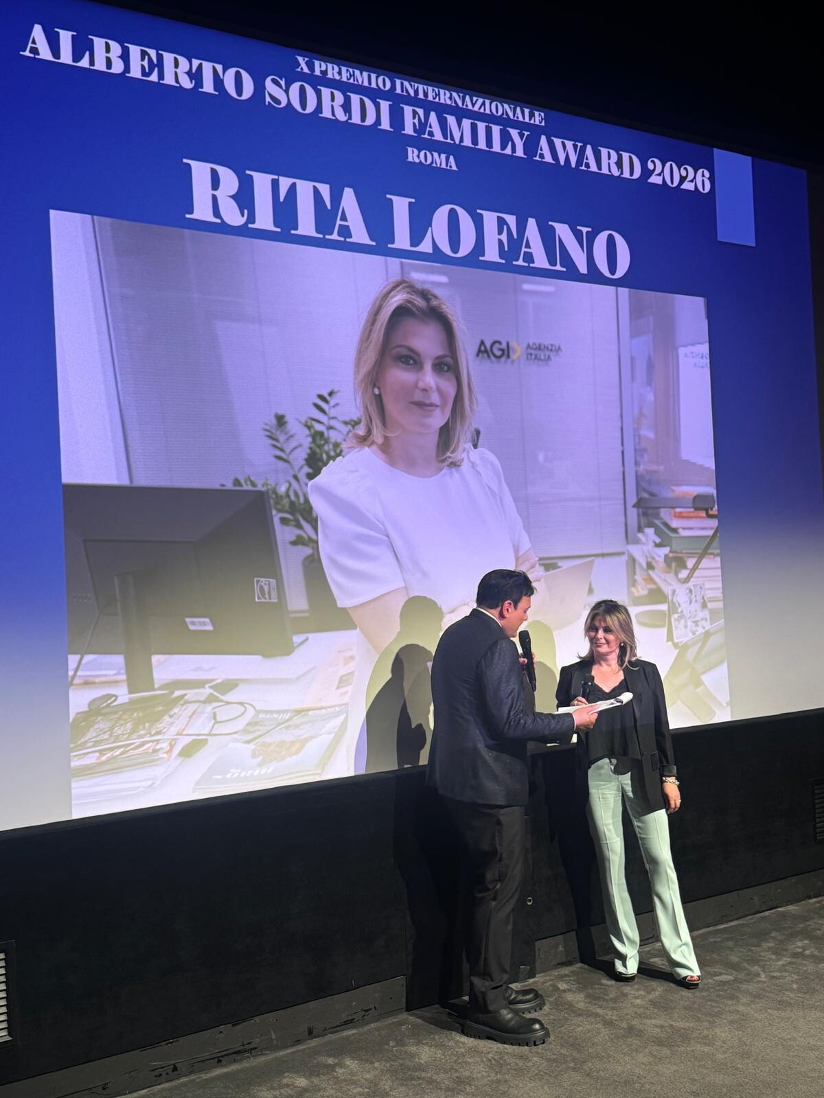 Alberto Sordi Family Award 2026, Rita Lofano premiata per la qualità dell'informazione