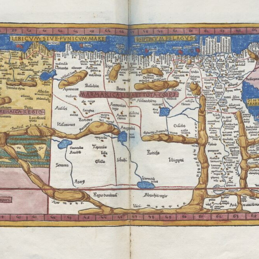 Ancient gaming boards appear among the ruins of Ptolemy