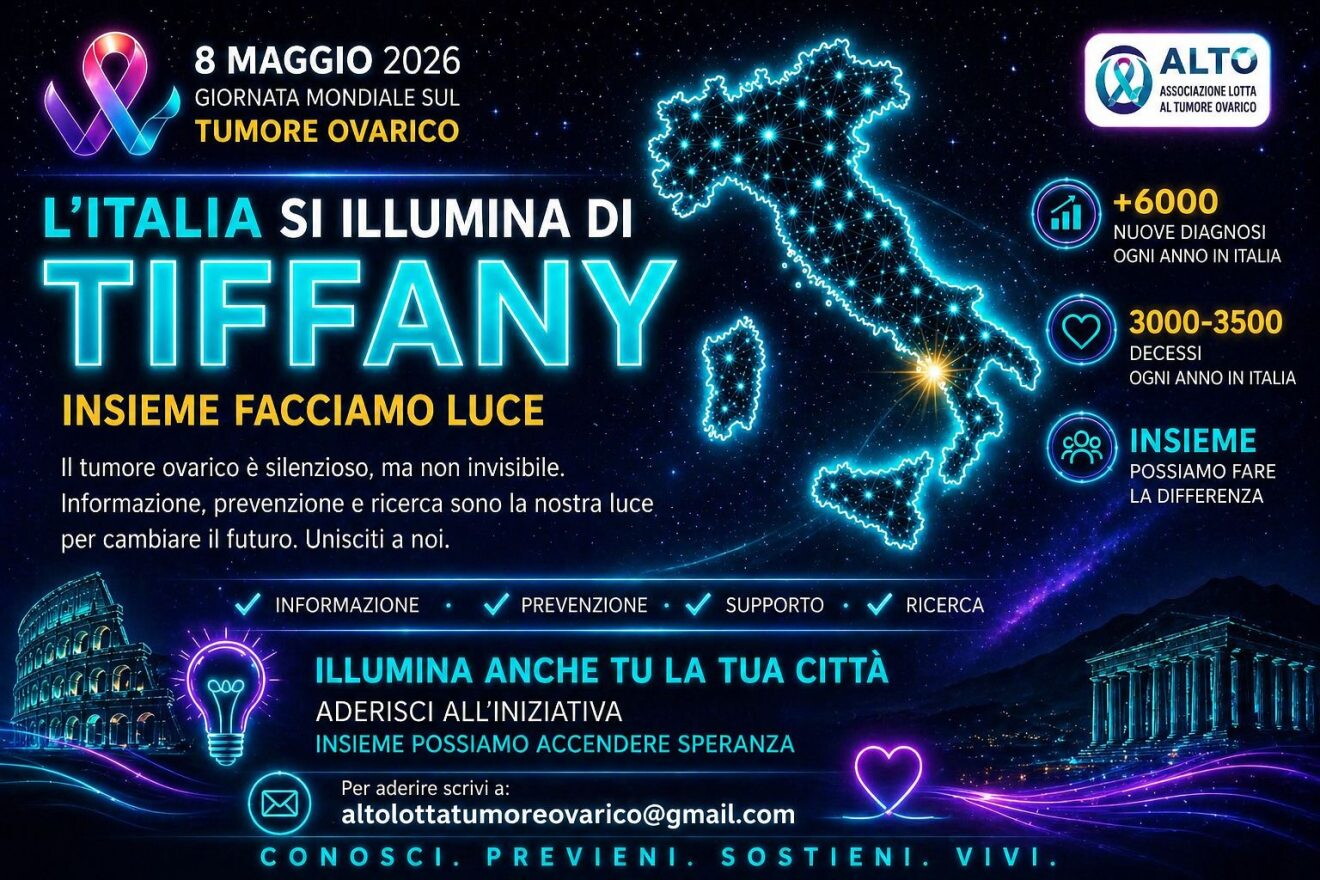 "Mi illumino di tiffany": 30 monumenti si accendono contro il tumore ovarico