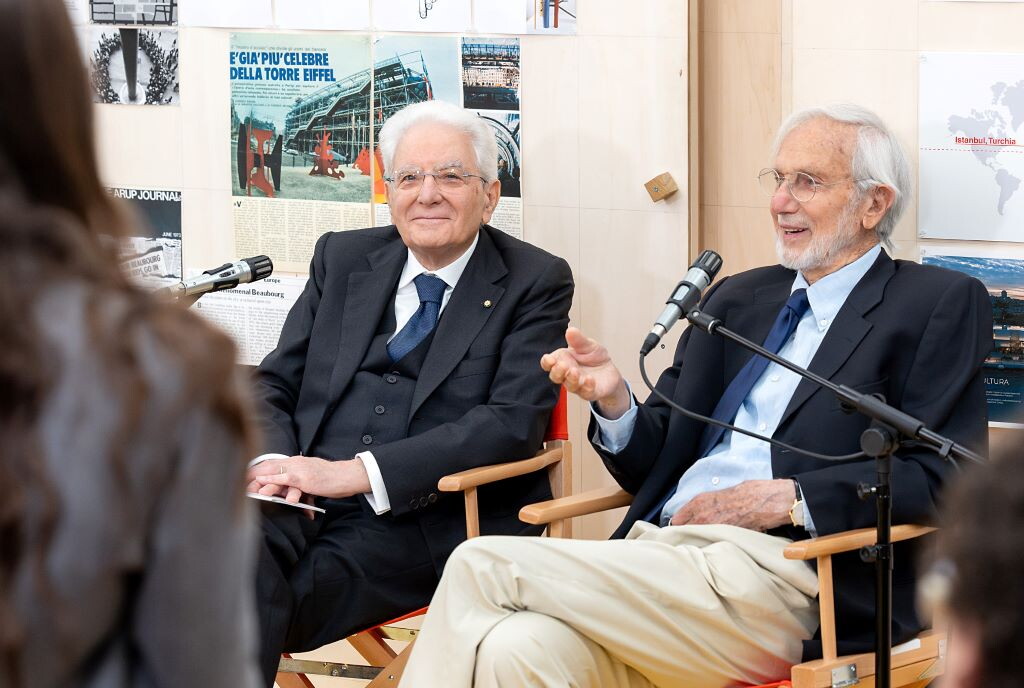 Il presidente Mattarella dialoga con Renzo Piano sul coraggio di sbagliare e la forza di ascoltare