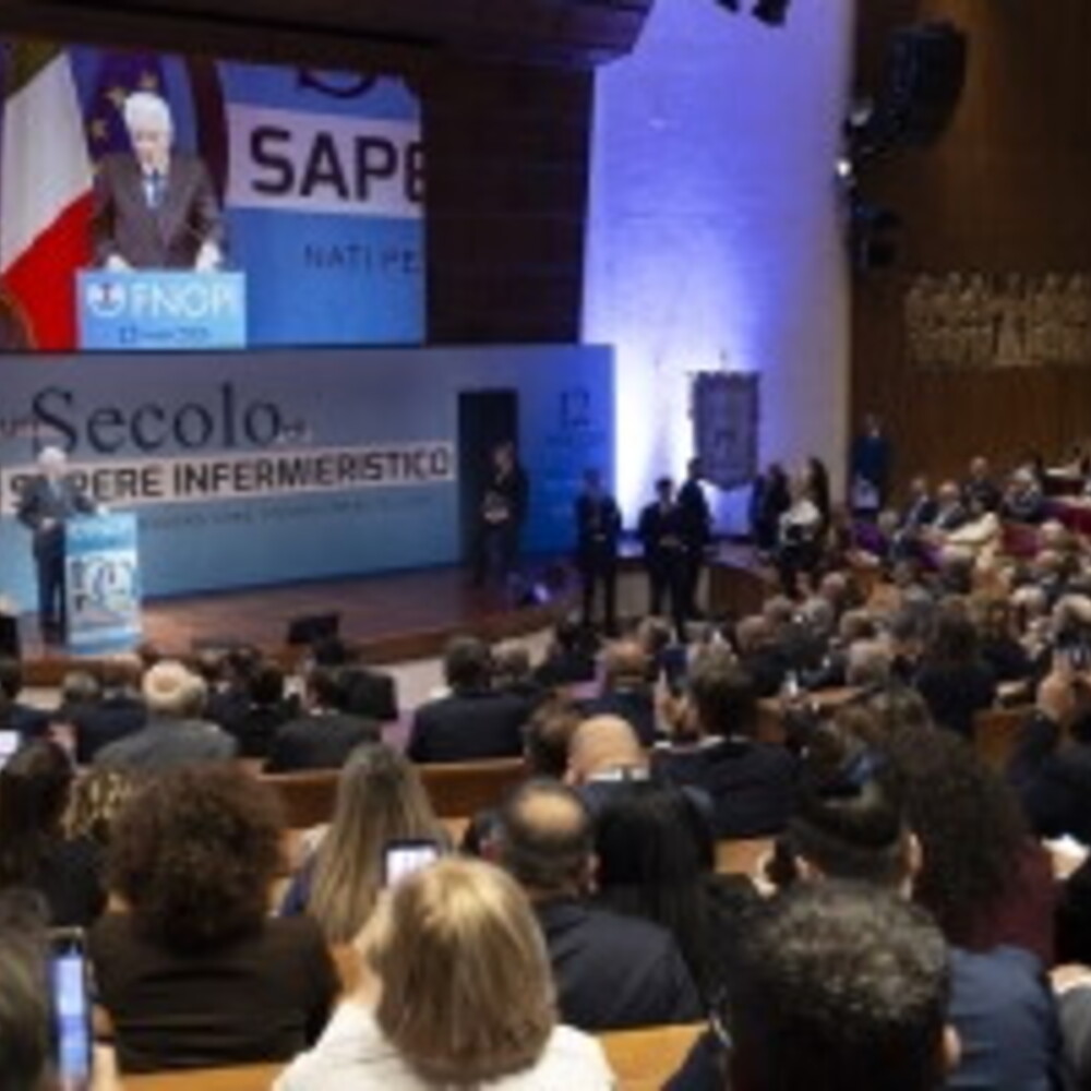 Mattarella: "Nurses are the army of good"