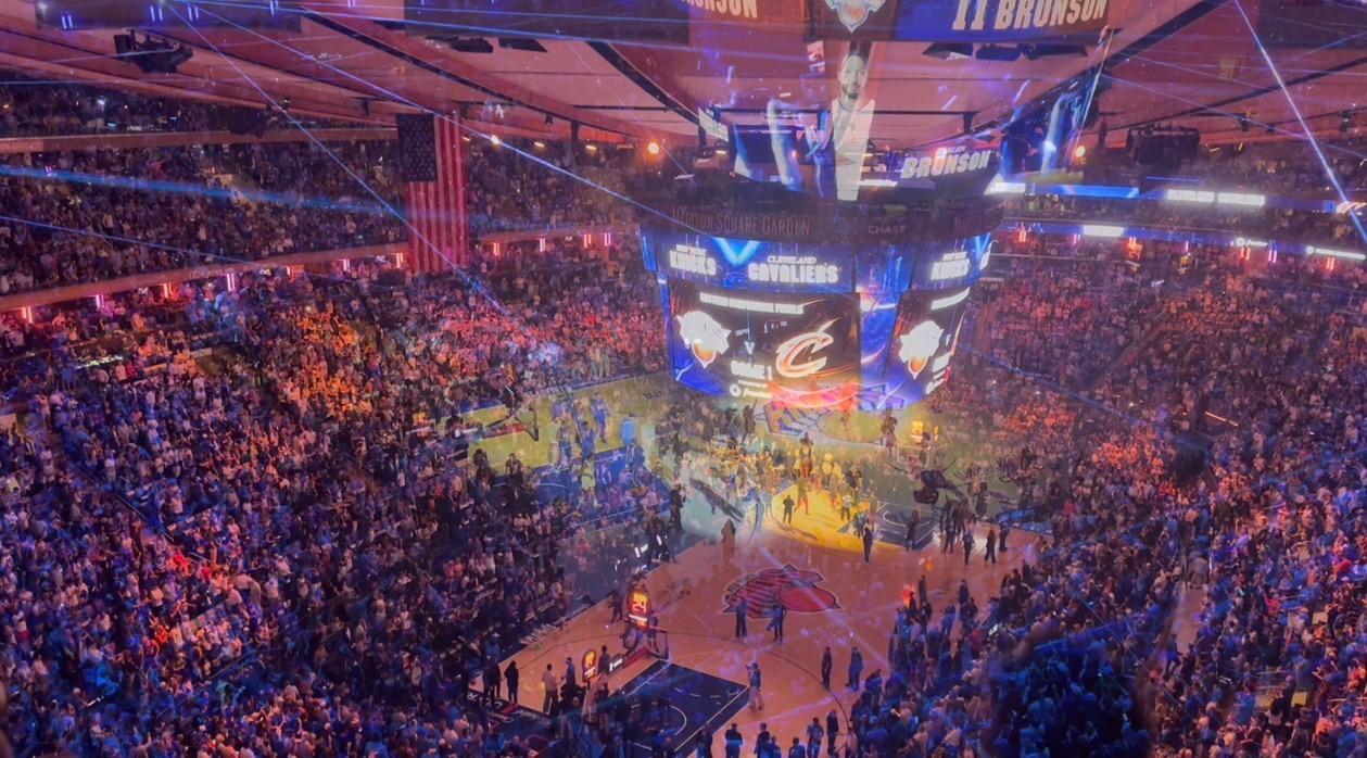 Show dei Knicks al Madison Square Garden