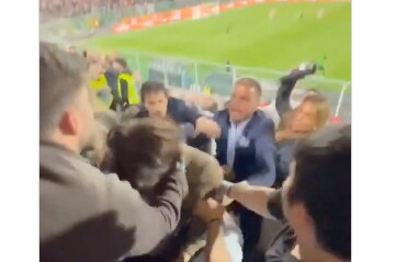 Botte, urla e spintoni tra i dirigenti: il video della rissa VIP in Palermo-Catanzaro