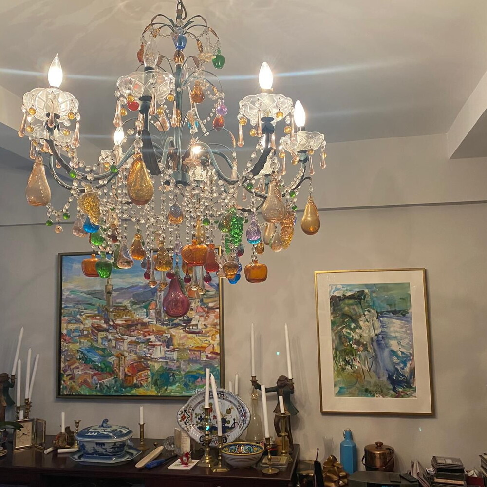 The color artist Sonia Grineva on display in Olbia