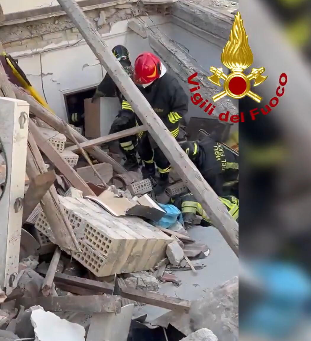 Crolla palazzina dopo un’esplosione a Porto Sant’Elpidio, un