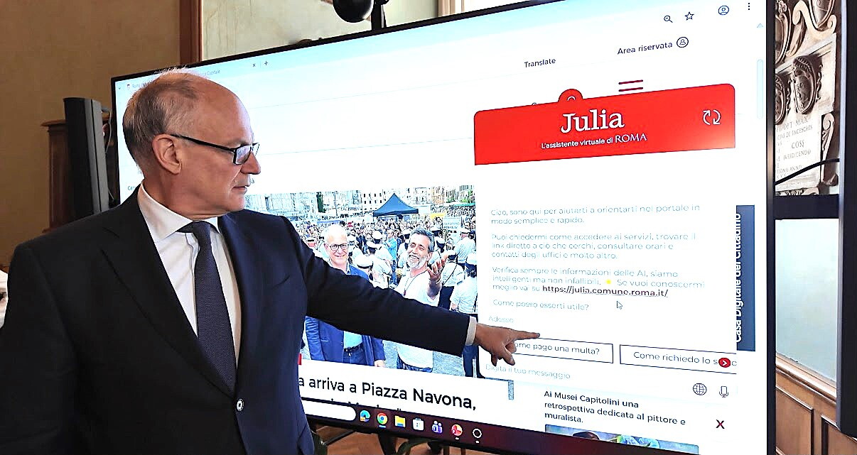 L'assistente virtuale Julia 2.5 sul sito del Comun