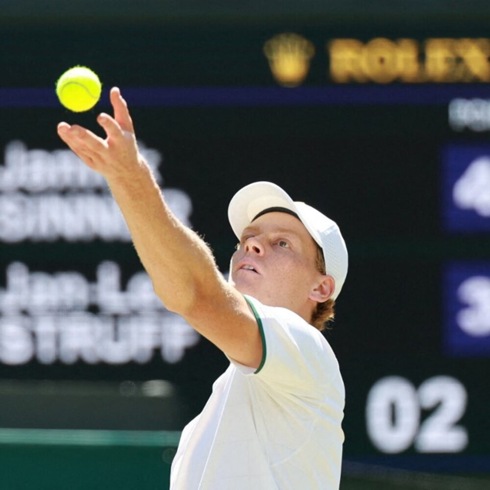 Sinner beats Struff and goes to the semifinals at Wimbledon