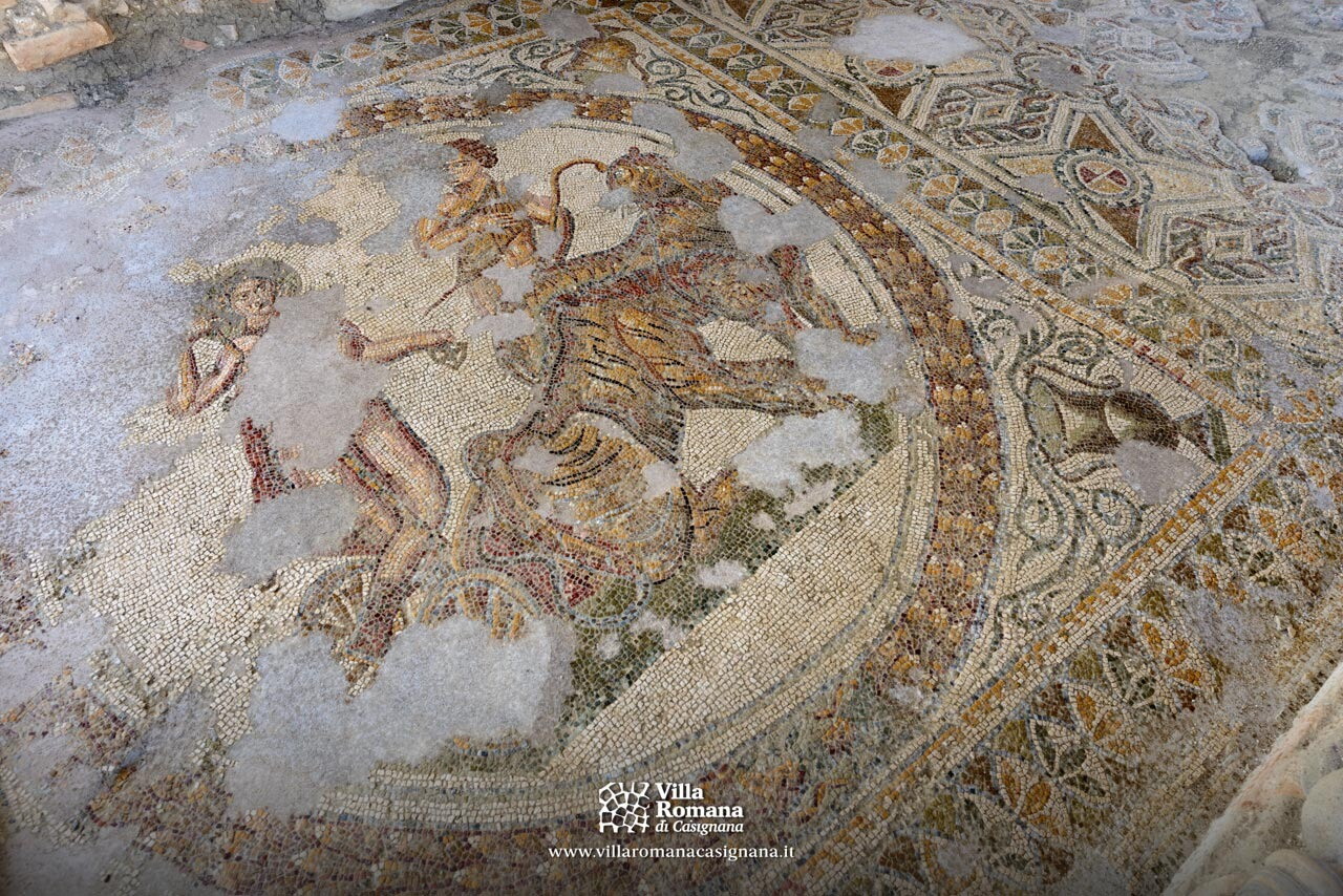I mosaici 'del cuore' della Villa romana di Casignana