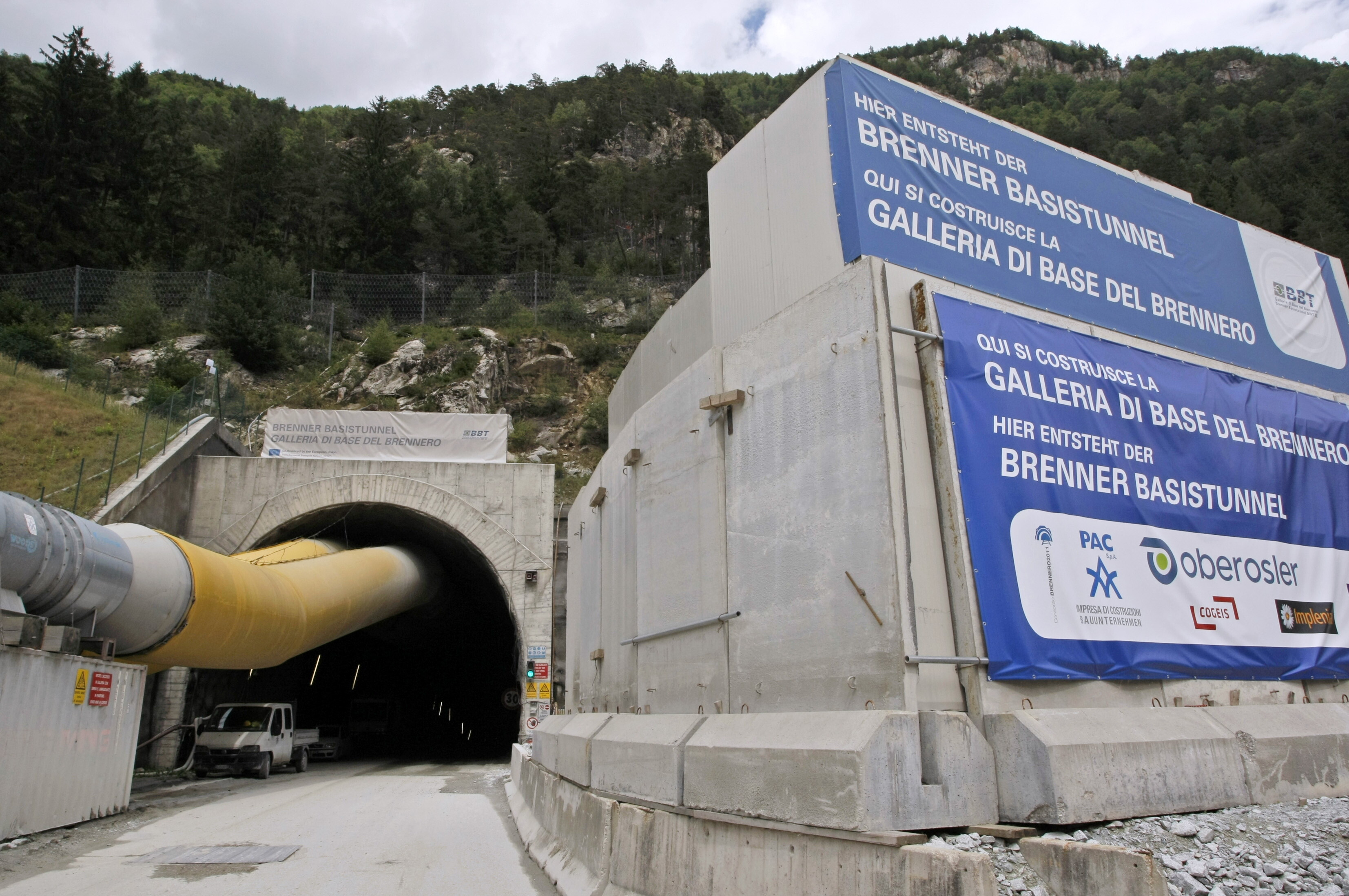 Cade l'ultimo diaframma della galleria del Brennero