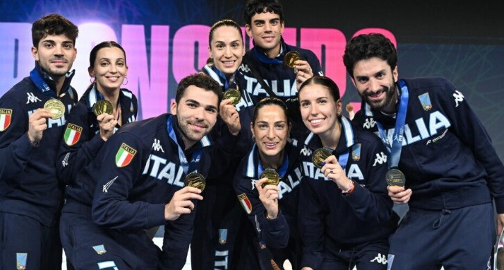Scherma, oro dell'Italia nel fioretto maschile e nella spada femminile