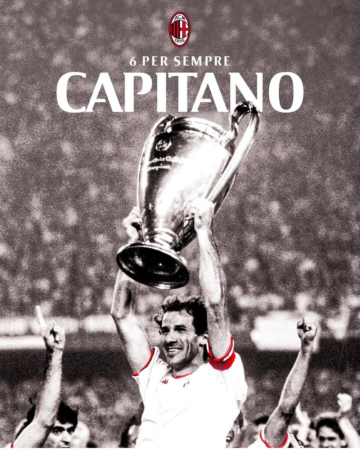E' morto Franco Baresi, storica bandiera e capitano del Milan