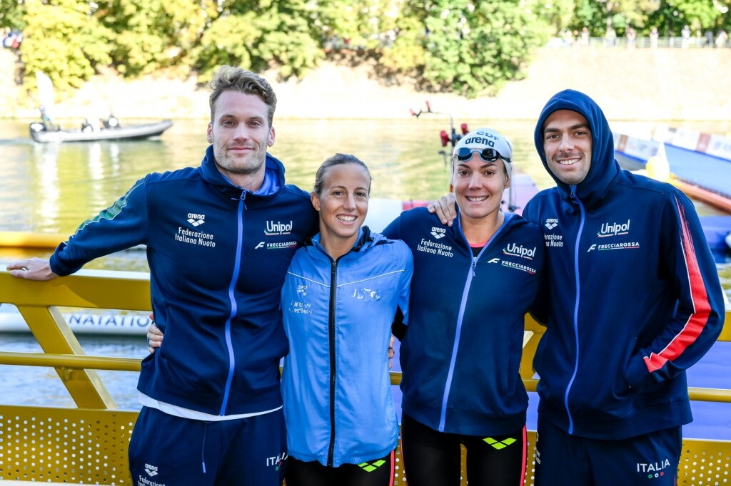 Paltrinieri e Taddeucci tascinano la staffetta 4x1500, Italia d'argento a Parigi