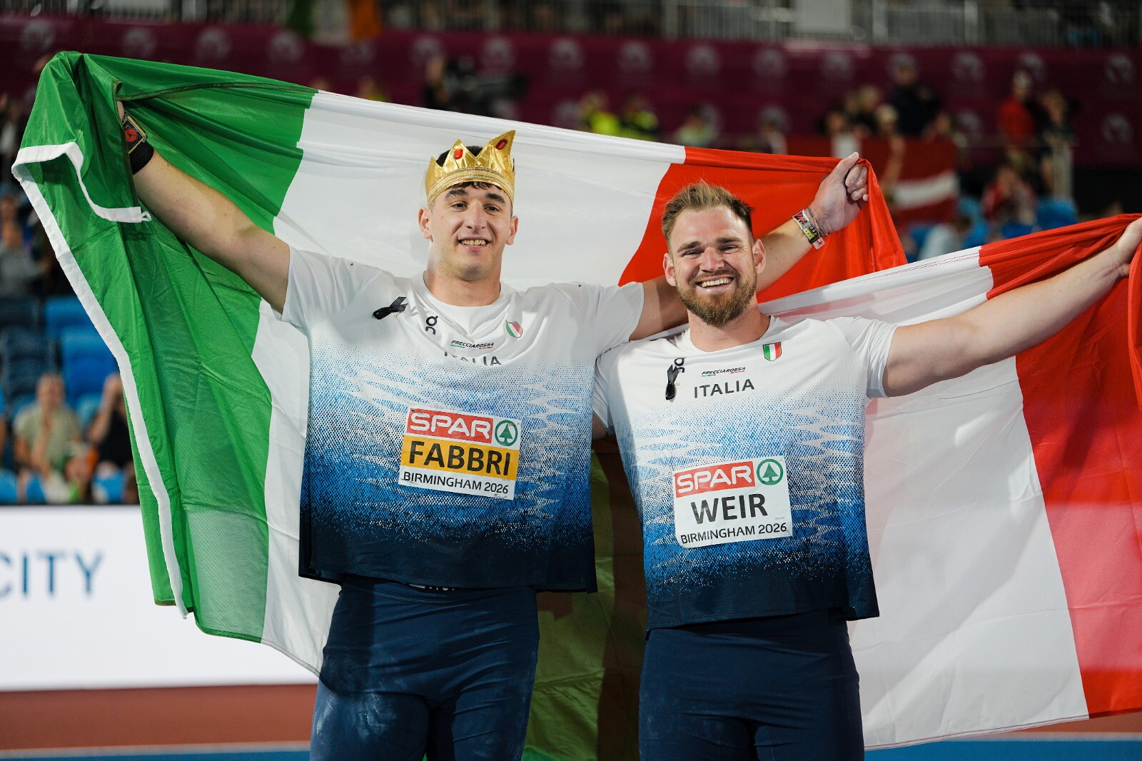 Doppietta azzurra agli Europei con Fabbri e Weir nel lancio del peso