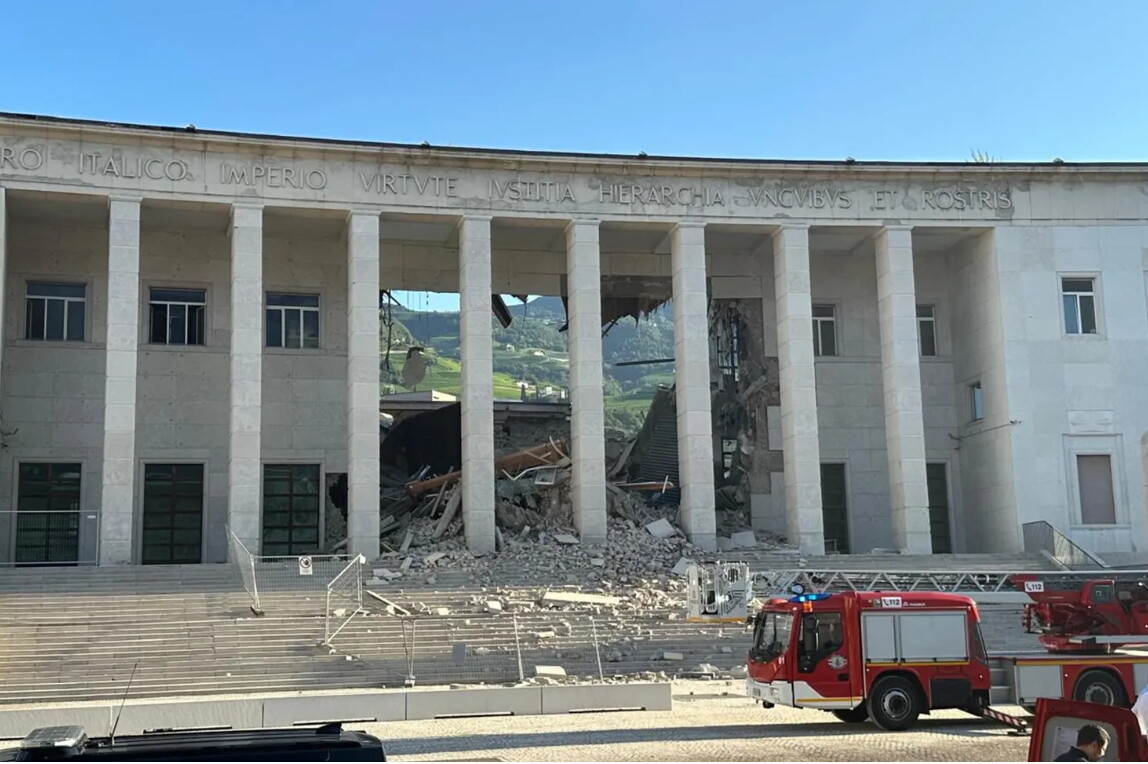 Crollo al Tribunale di Bolzano: cinque indagati per disastro colposo
