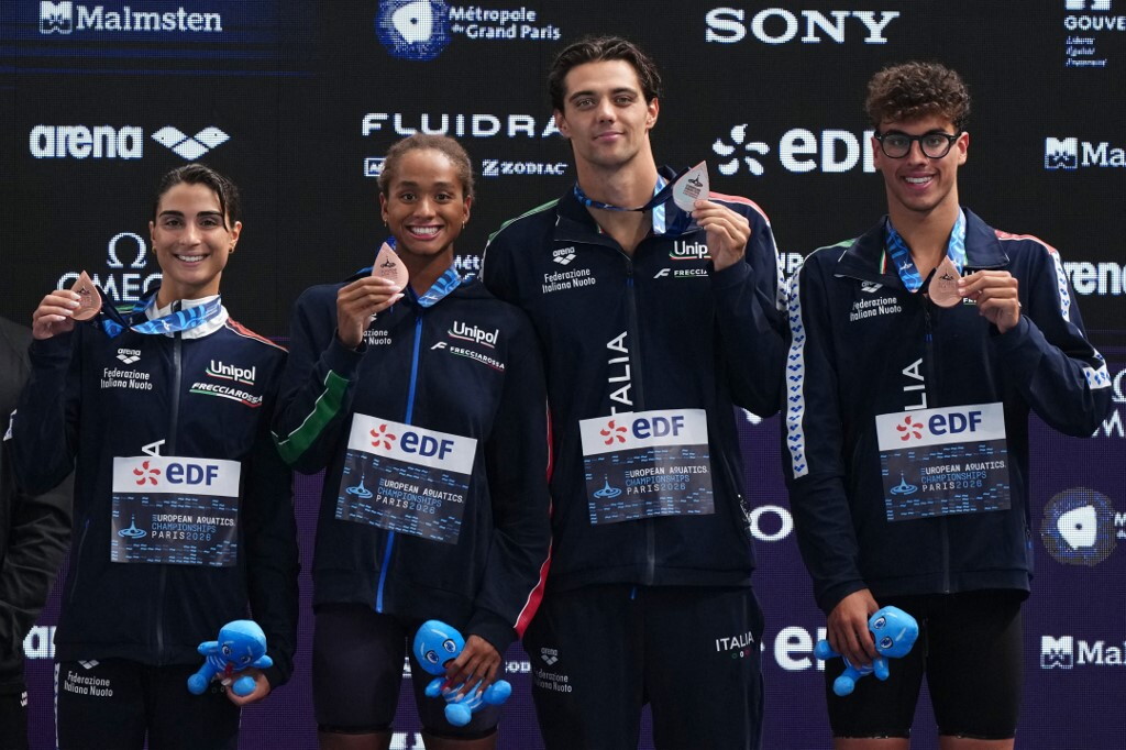 Europei, bronzo dell'Italia nella 4x100 stile libero mista ma è nuovo record nazionale