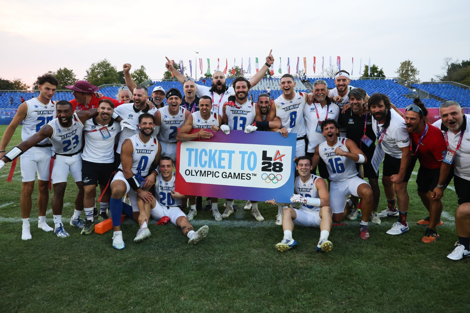 L'Italia di flag football stacca uno storico pass per le Olimpiadi di Los Angeles 2028