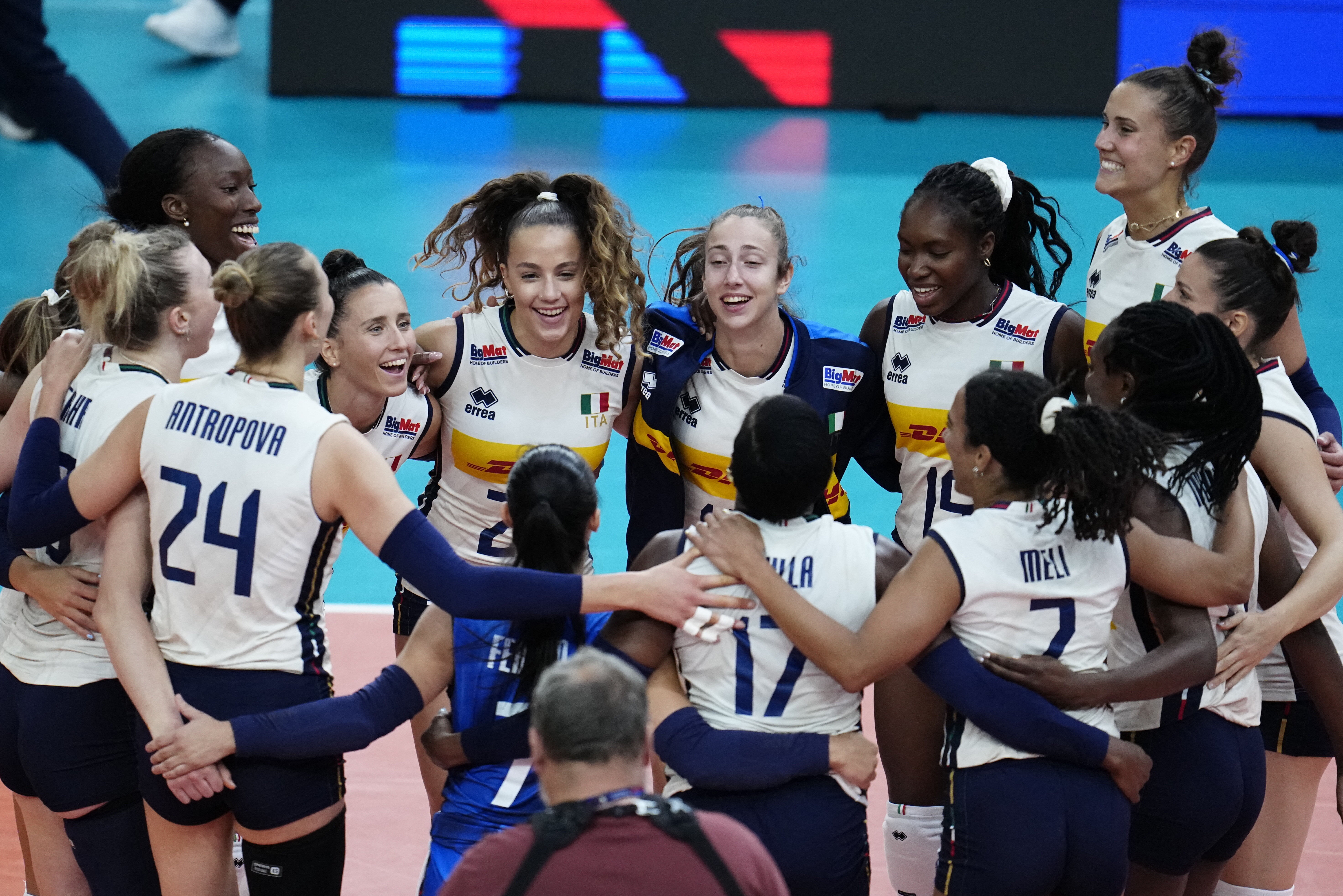Europei di pallavolo, l'Italia batte la Francia e vola in testa al girone