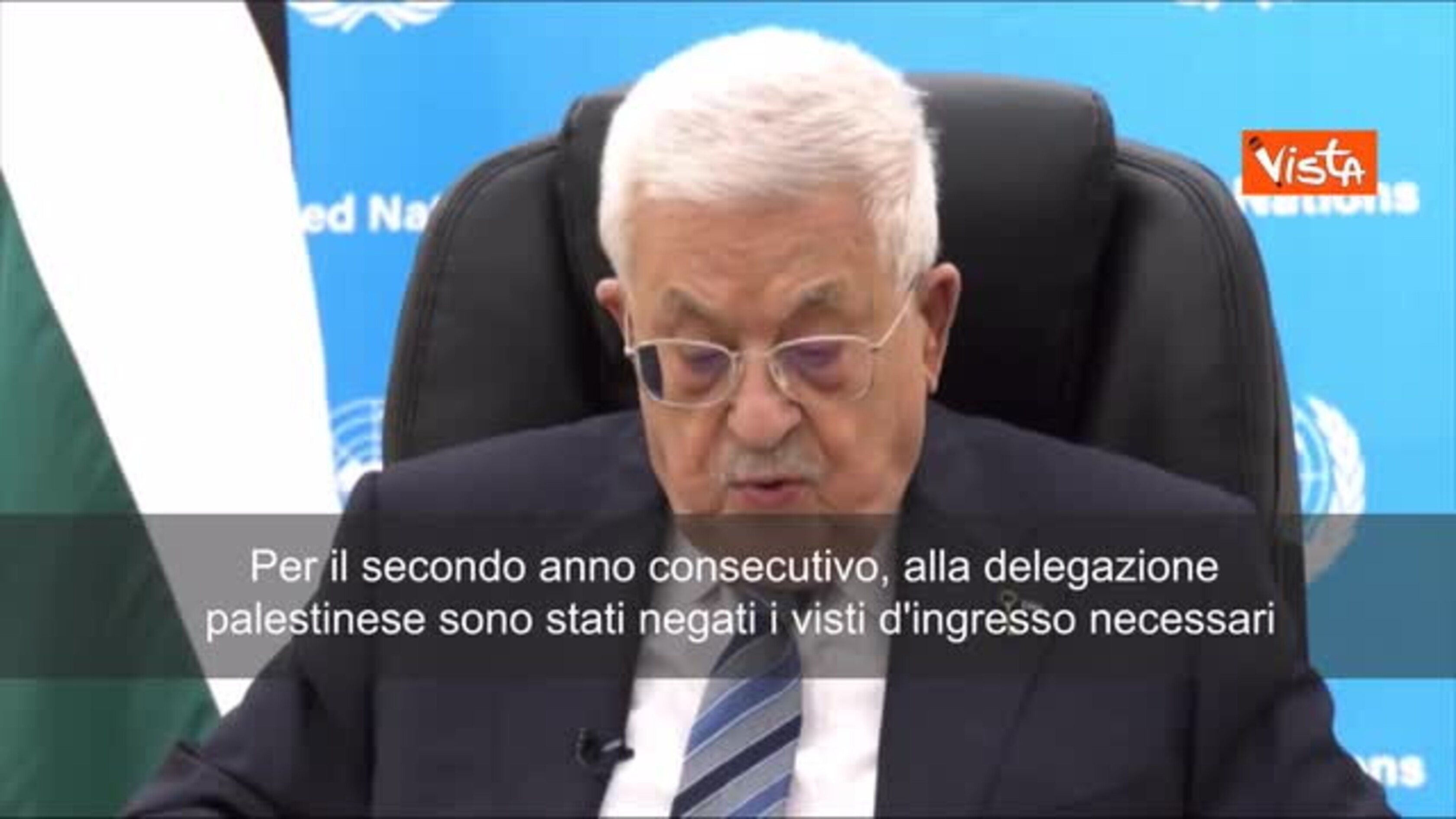 Abu Mazen all'Onu: 'Siamo stati puniti per aver chiesto la fine dell'occupazione'