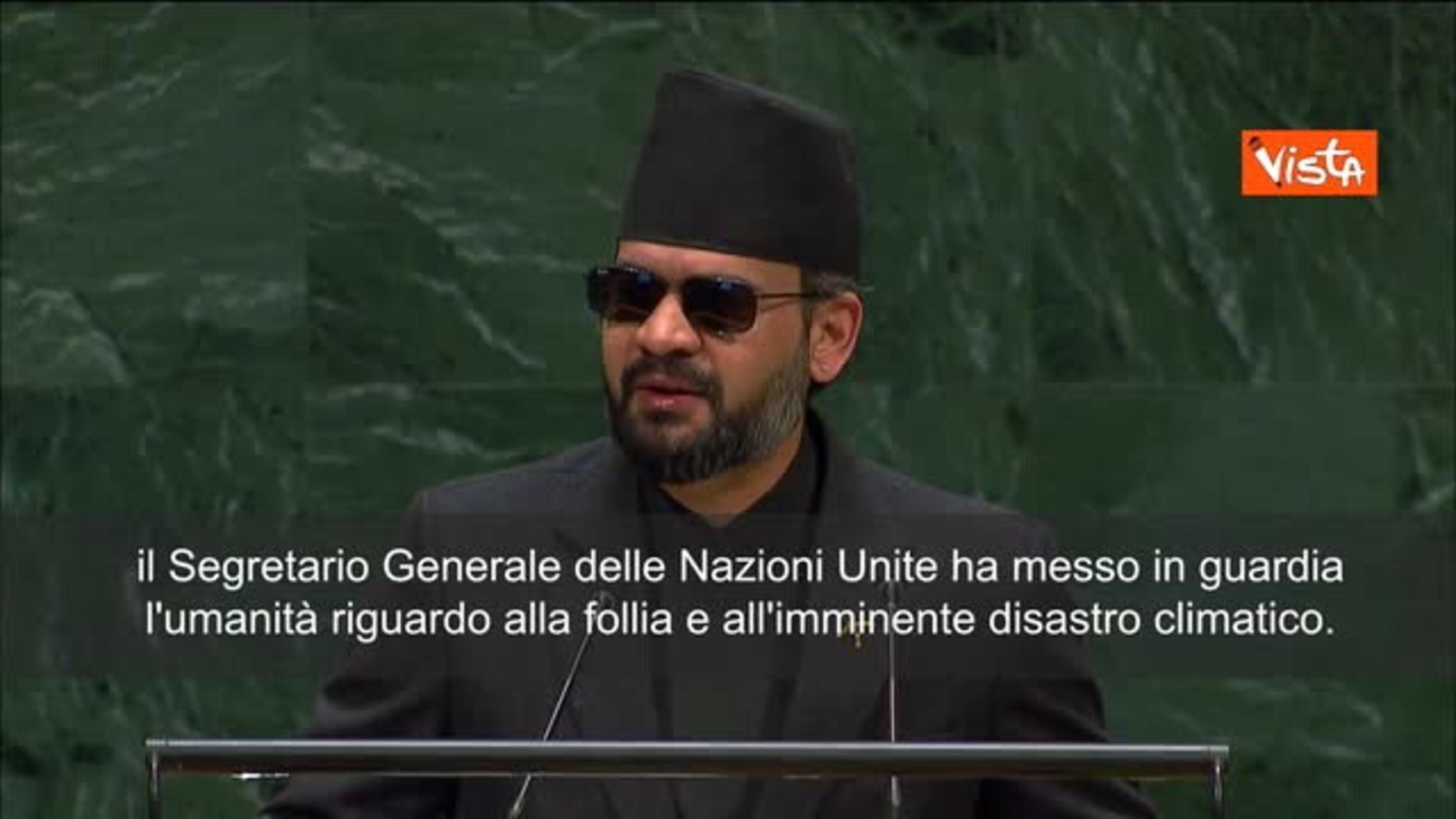 Shah (Nepal) all'Onu: Necessaria giustizia climatica , tsunami himalayano ha devastato il Paese