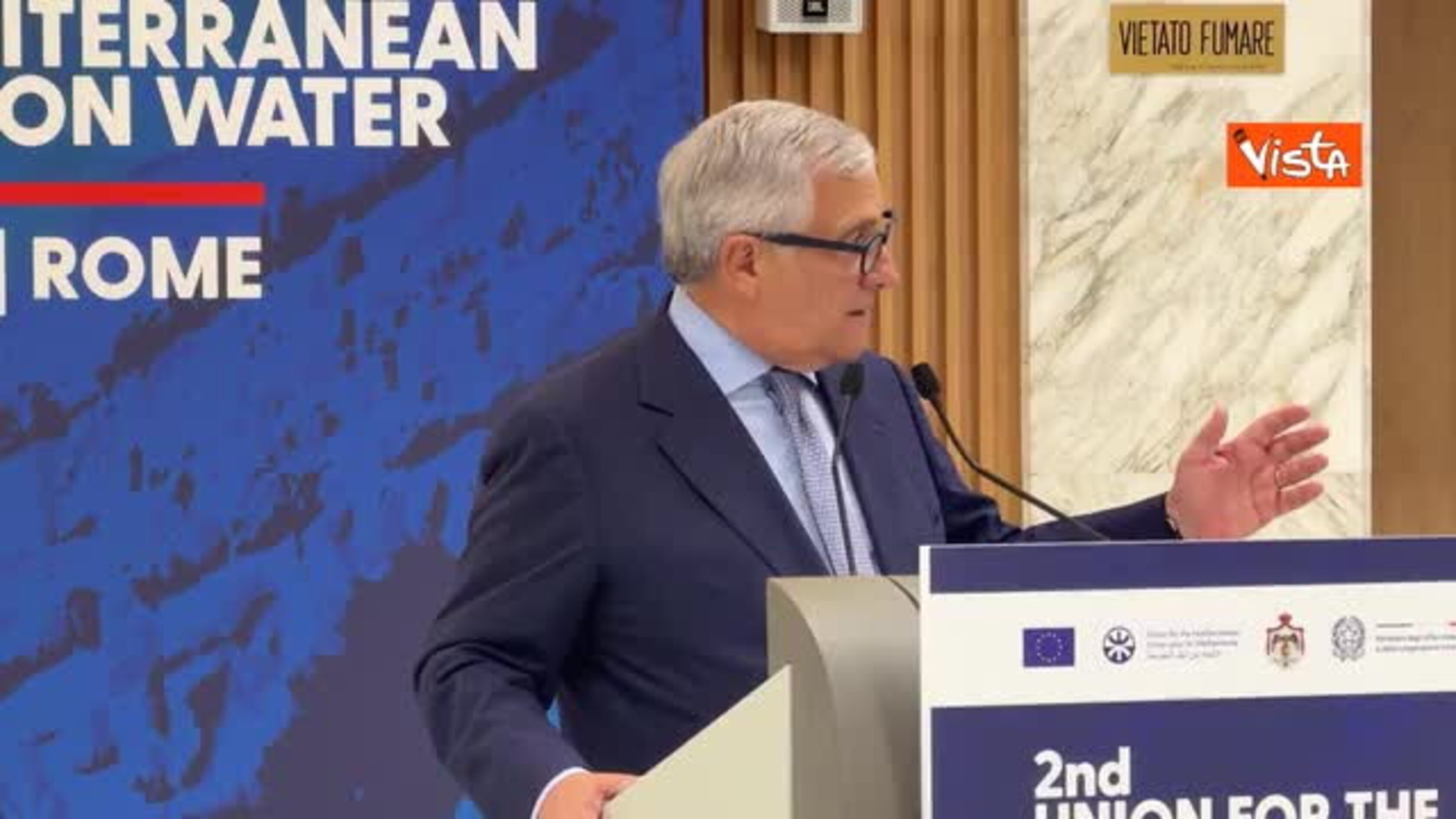 Tajani: L'acqua può essere un fattore di cooperazione e stabilità nel Mediterraneo