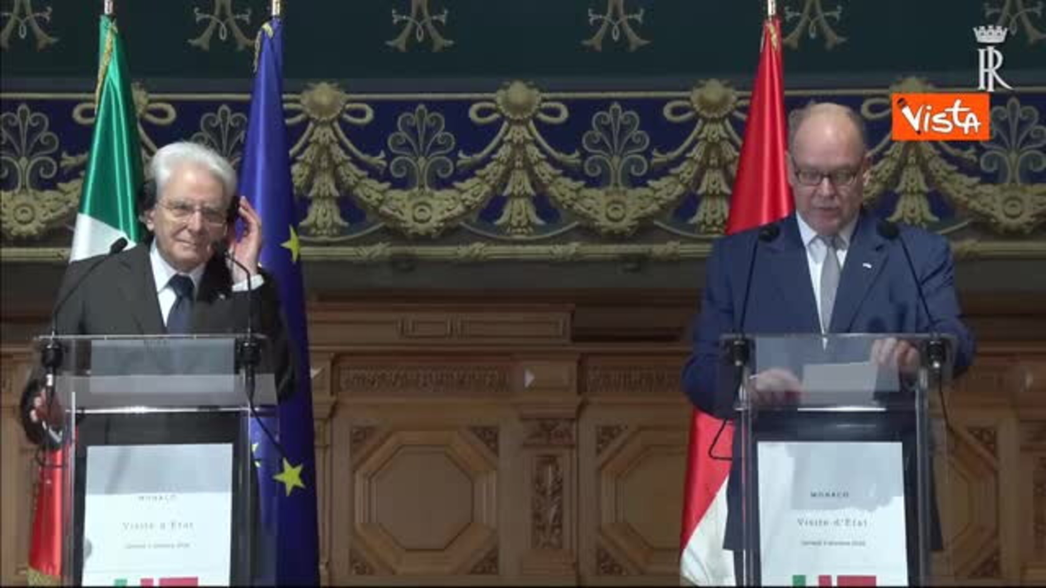 Alberto II a Mattarella: Sono molti gli italiani che chiamano Monaco "casa"