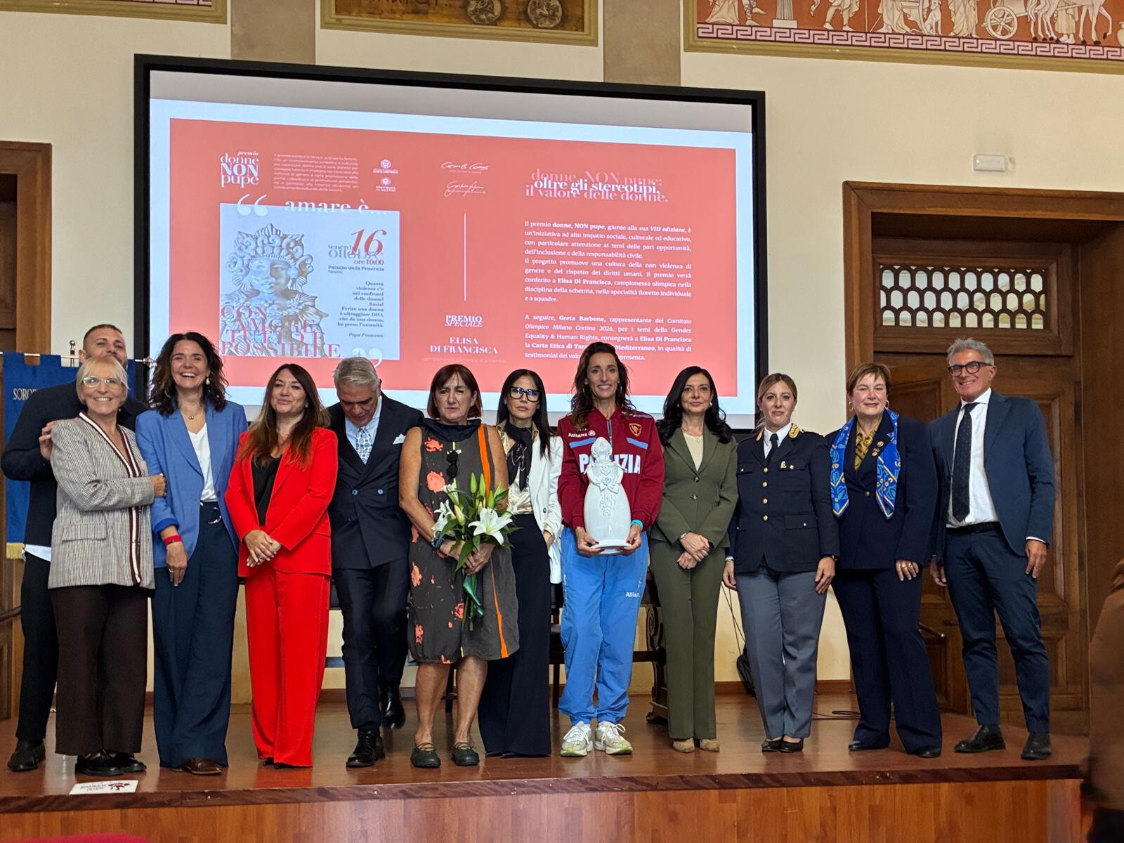 Premio contro la violenza "Donne, NON pupe" a Elisa Di Francisca