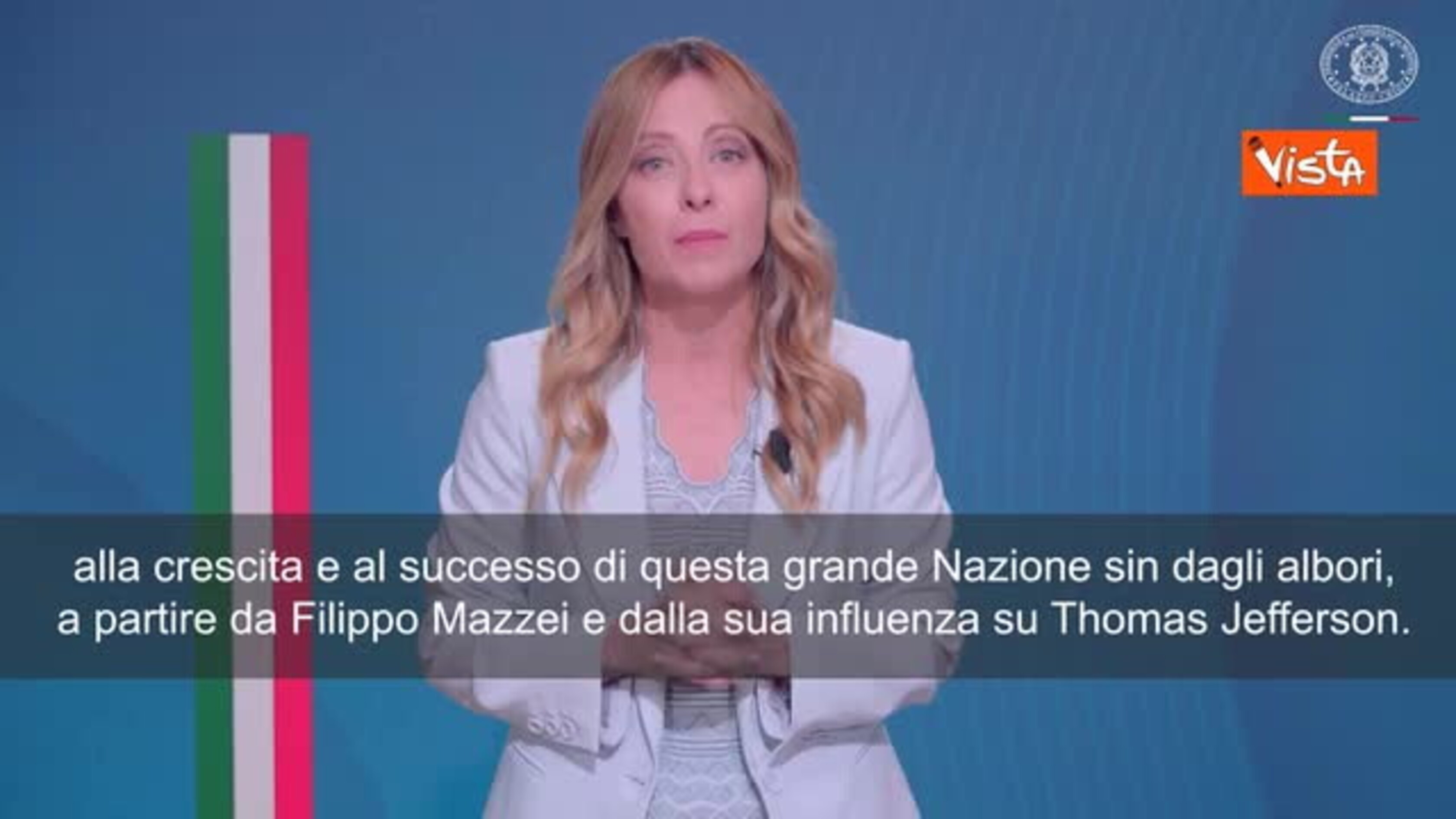 Meloni al Niaf Gala 2026: Legame con Stati Uniti fondamentale