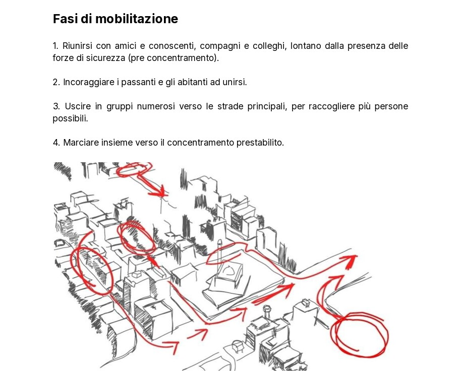 “Rivoluzione, istruzioni per l’uso”: il prontuario del Movimento 17 ottobre nella chat di Siher