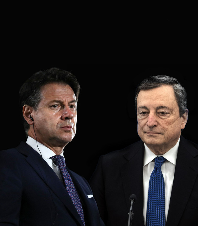 La vigilia tesa dell’incontro Draghi-Conte