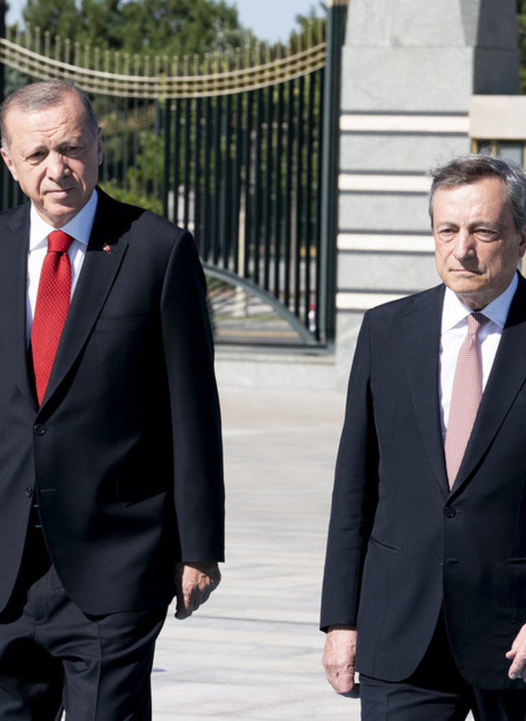 Draghi ad Ankara, asse con Erdogan su Ucraina e migranti  