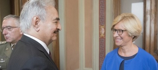 Libya: Pinotti meets Haftar in Rome on the stabilization agenda