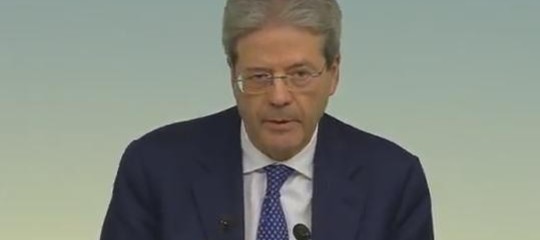 Gentiloni: no longer in last position, Italy to grow 1.8%